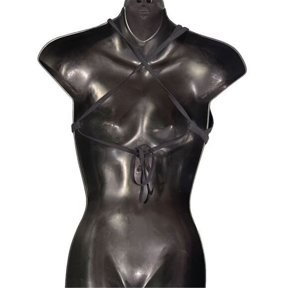 Nice XL Nike Swim Top Criss Cross Tie Back GOOD CONDITION - Picture 2 of 3